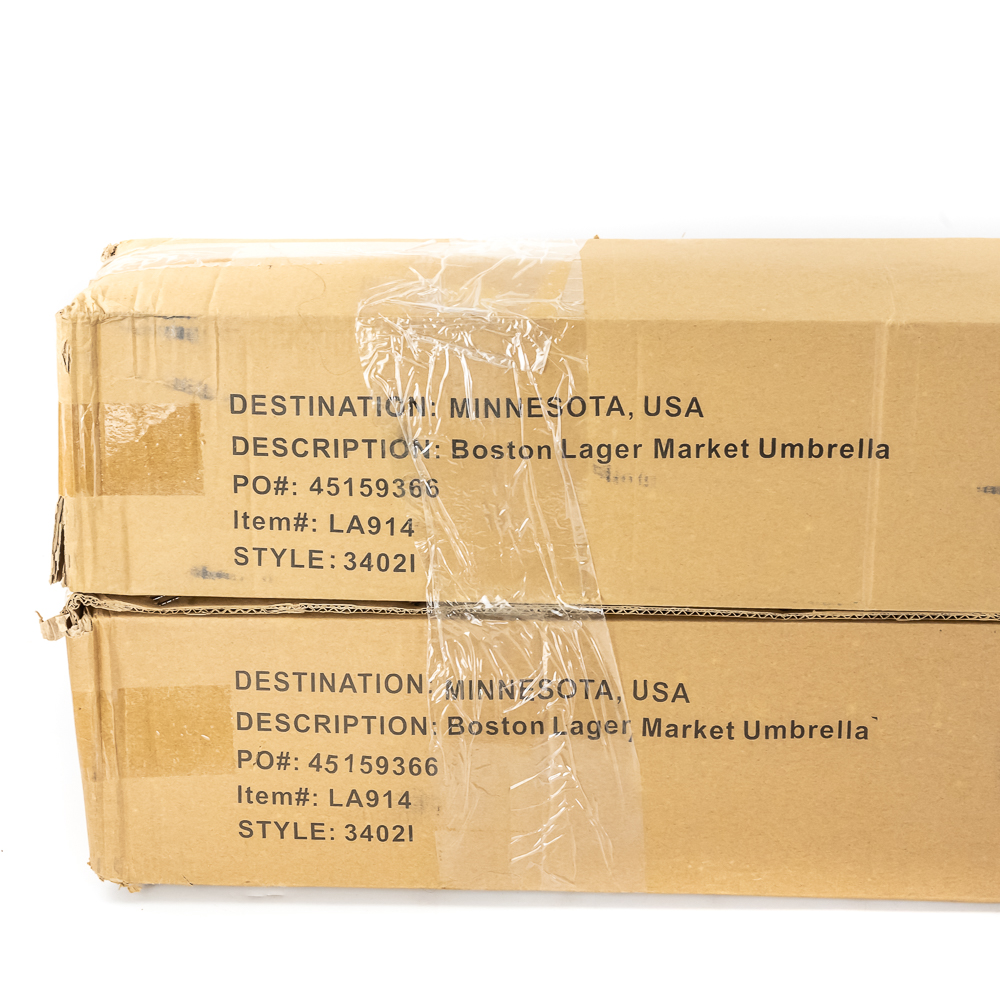 (2) Factory-Sealed Boston Harbor Market Umbrellas