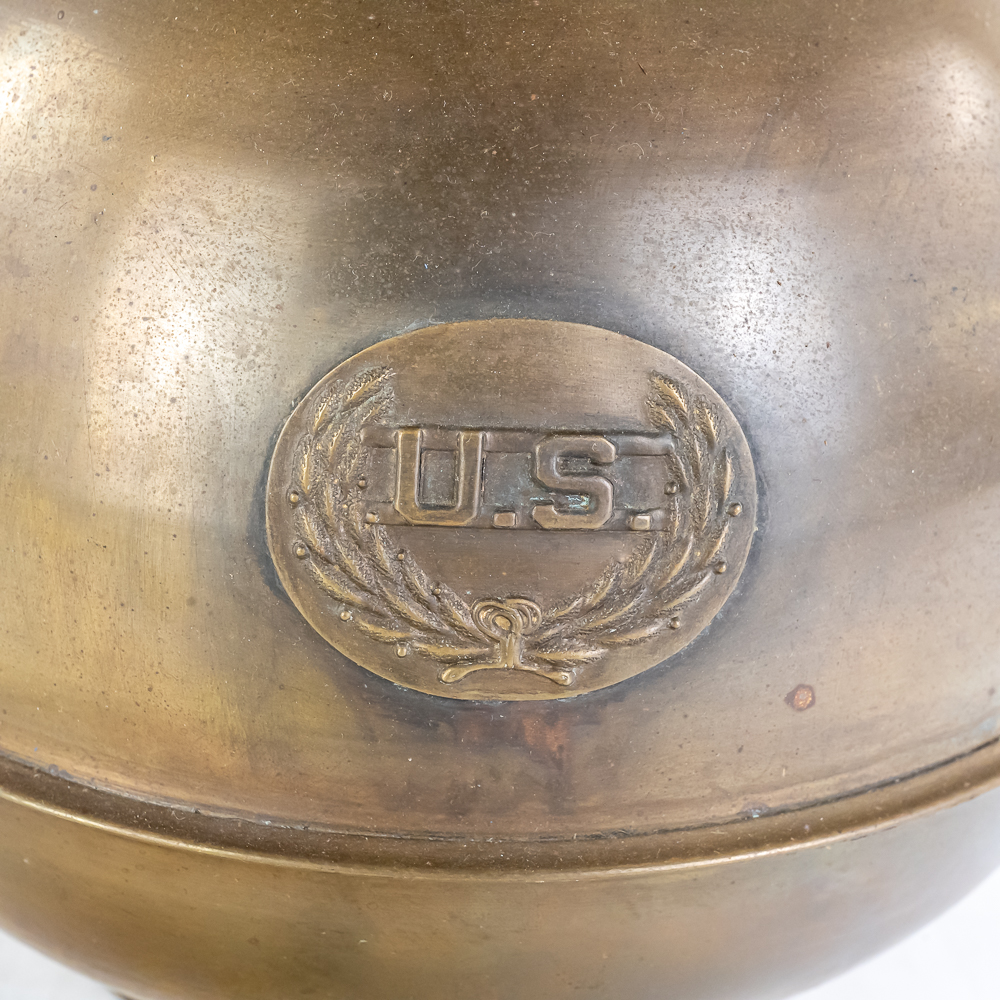 Vintage U.S. Military Brass Spittoon