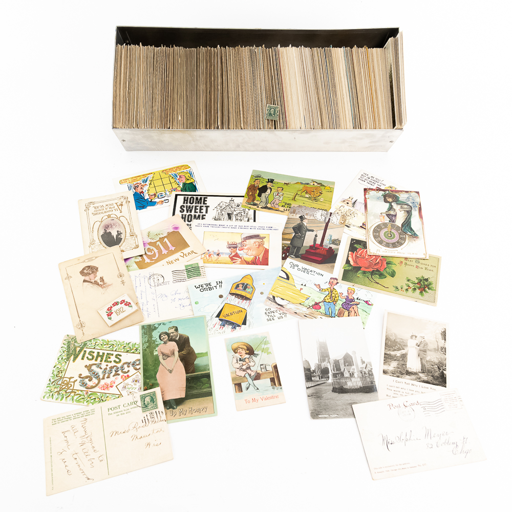 Large Collection of Assorted Vintage Postcards