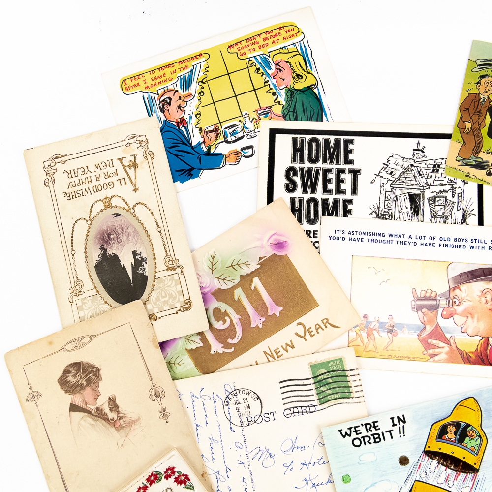 Large Collection of Assorted Vintage Postcards