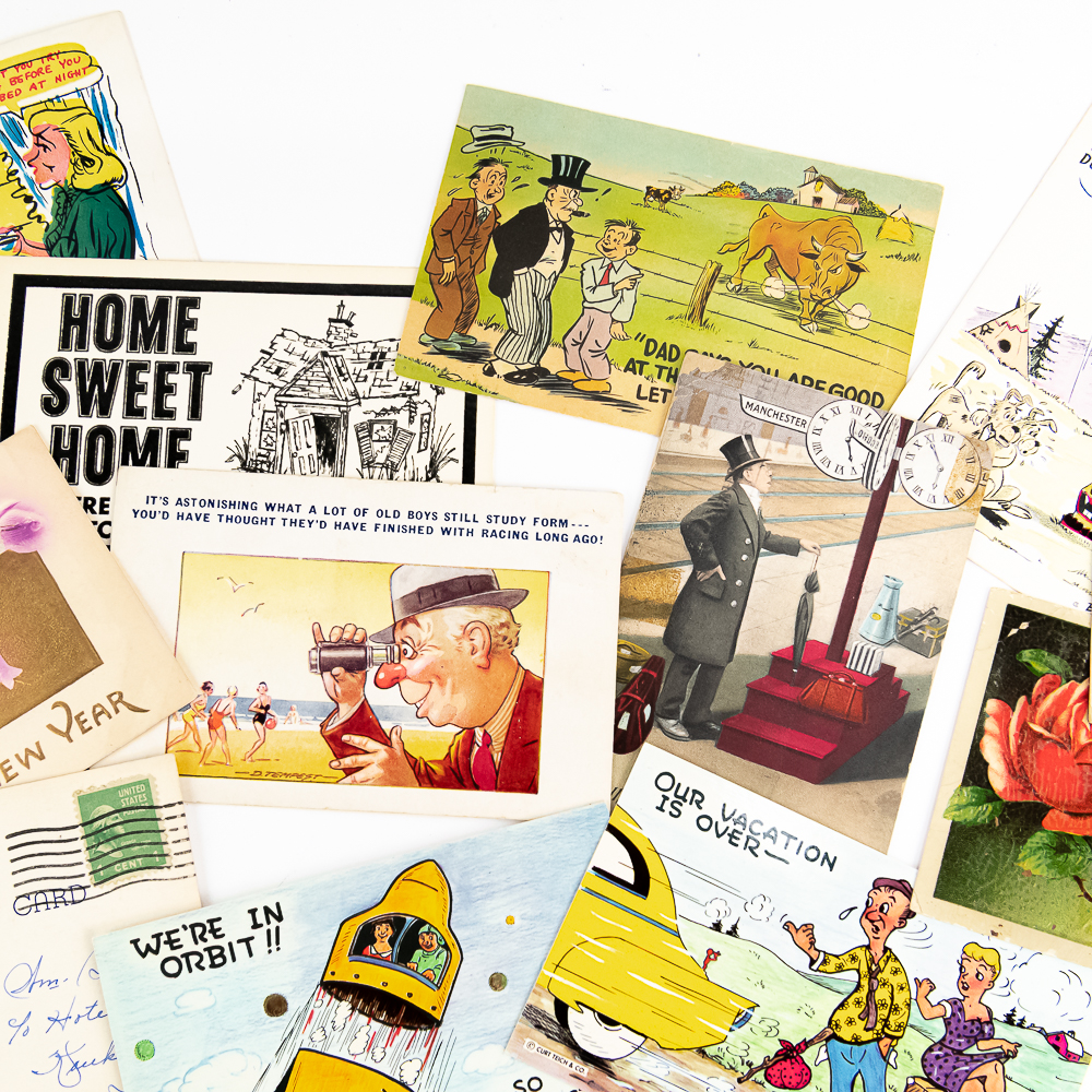 Large Collection of Assorted Vintage Postcards