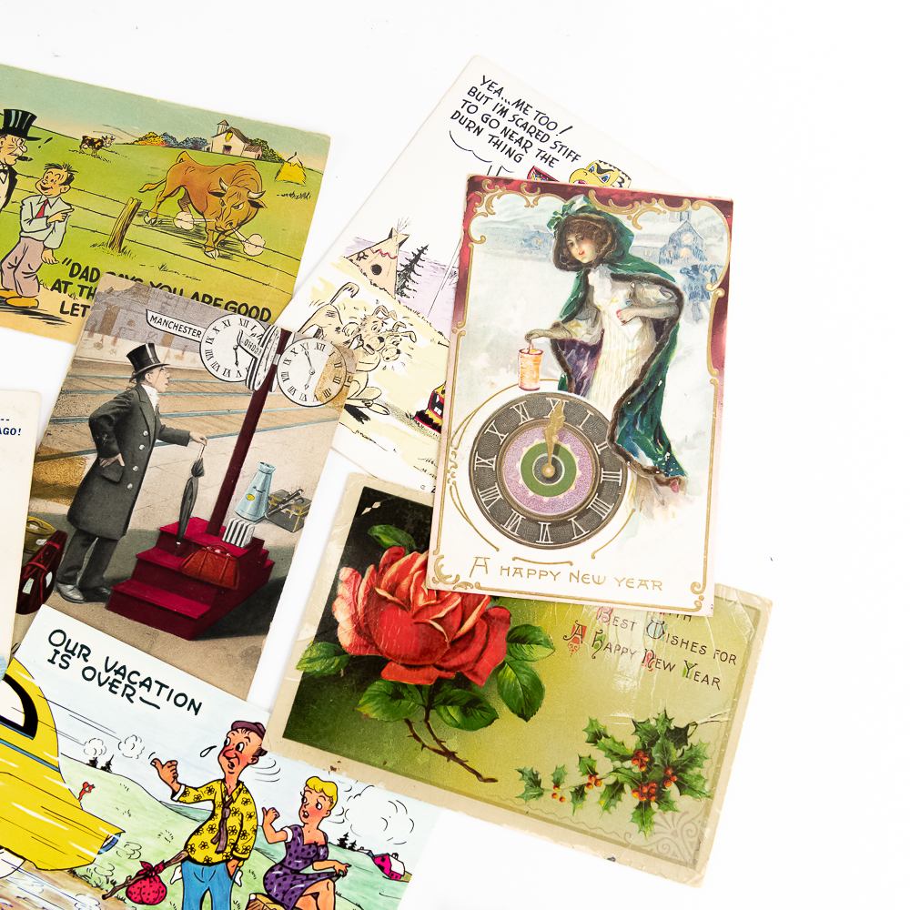 Large Collection of Assorted Vintage Postcards
