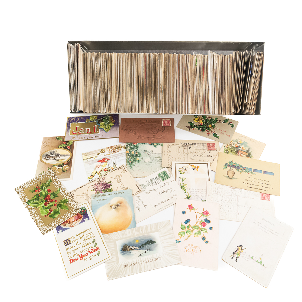 Collection of (300-500) Assorted Vintage Postcards