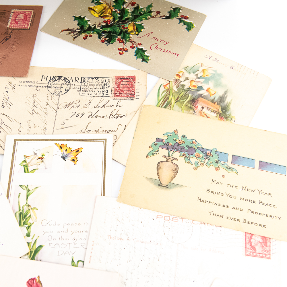 Collection of (300-500) Assorted Vintage Postcards