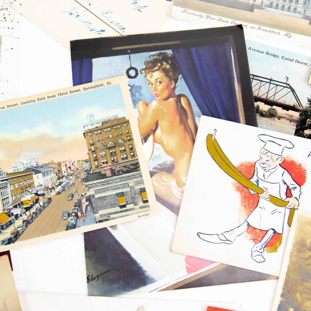 Large Collection of (300-500) Vintage Postcards