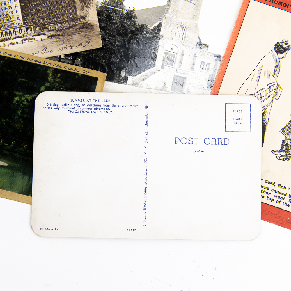 Large Collection of (300-500) Vintage Postcards