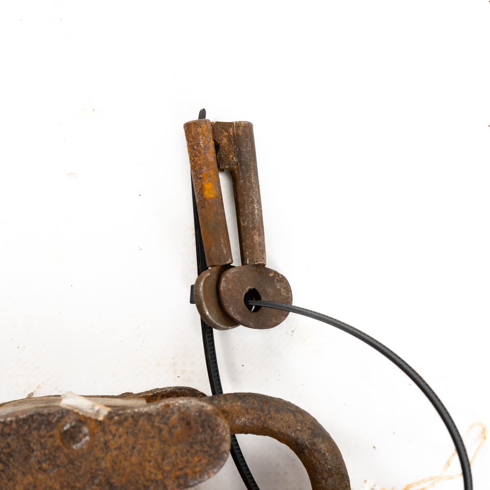 (2) Antique/Vintage Industrial Iron Padlocks