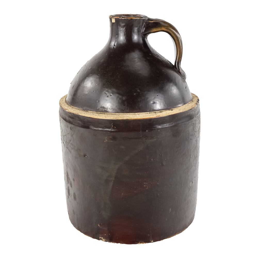 (2) Antique 1-Gallon Stoneware Jugs