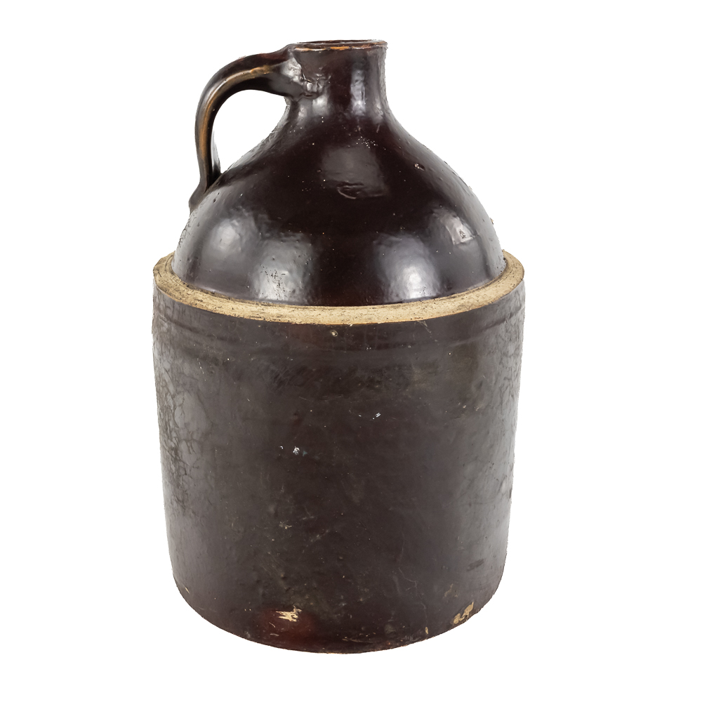 (2) Antique 1-Gallon Stoneware Jugs