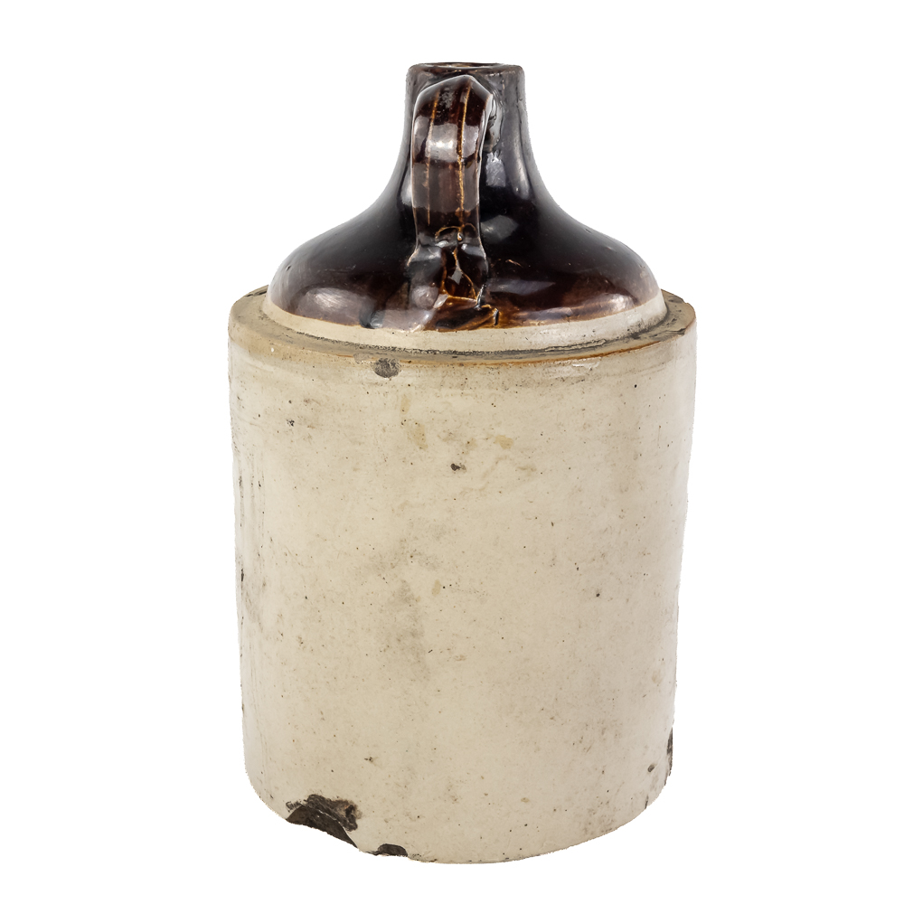 (2) Antique Two-Tone Stoneware Jugs