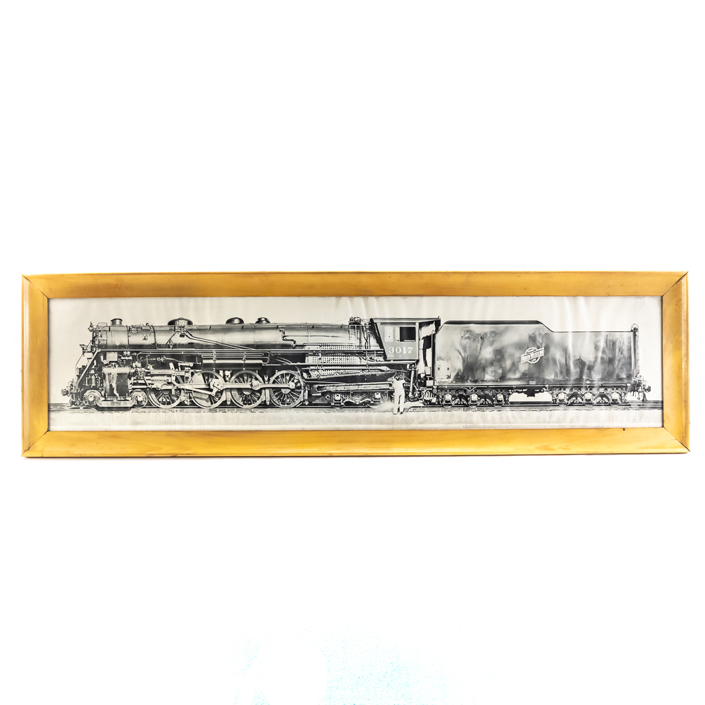 VintagePanoramic Technical Locomotive Art Print