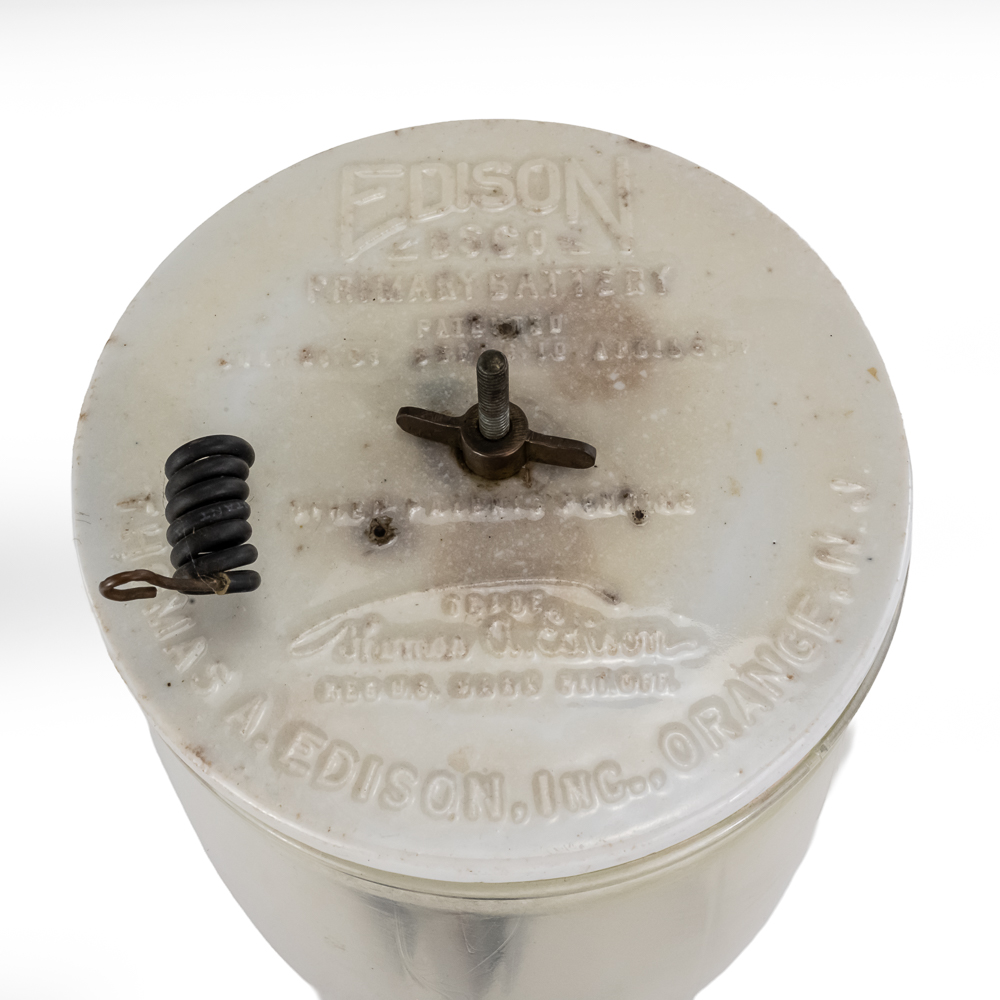 Antique Edison BSCO Wet-Cell Battery Jar