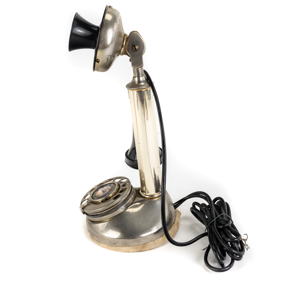 Vintage 1960s Candlestick Telephone & Bell Sign