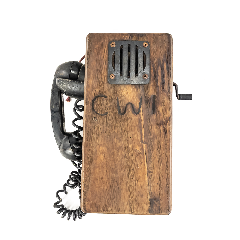 Vintage Railroad Wayside Magneto Telephone