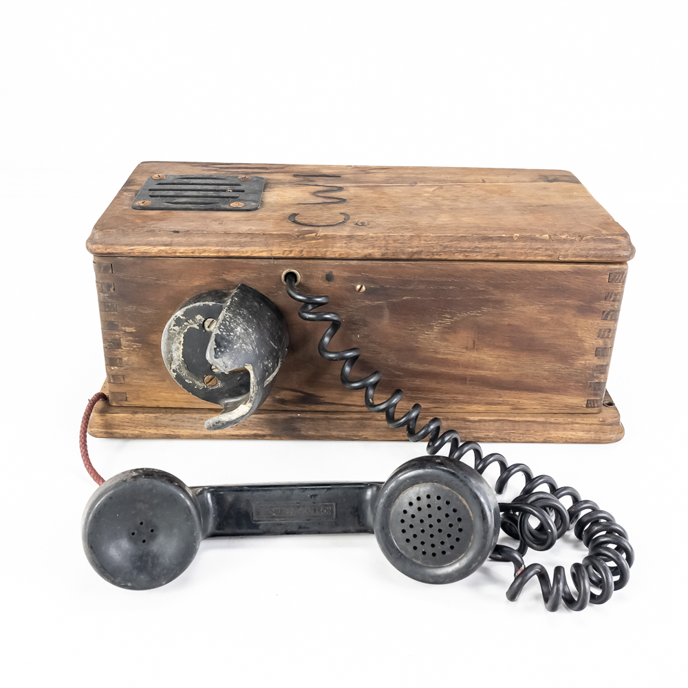 Vintage Railroad Wayside Magneto Telephone