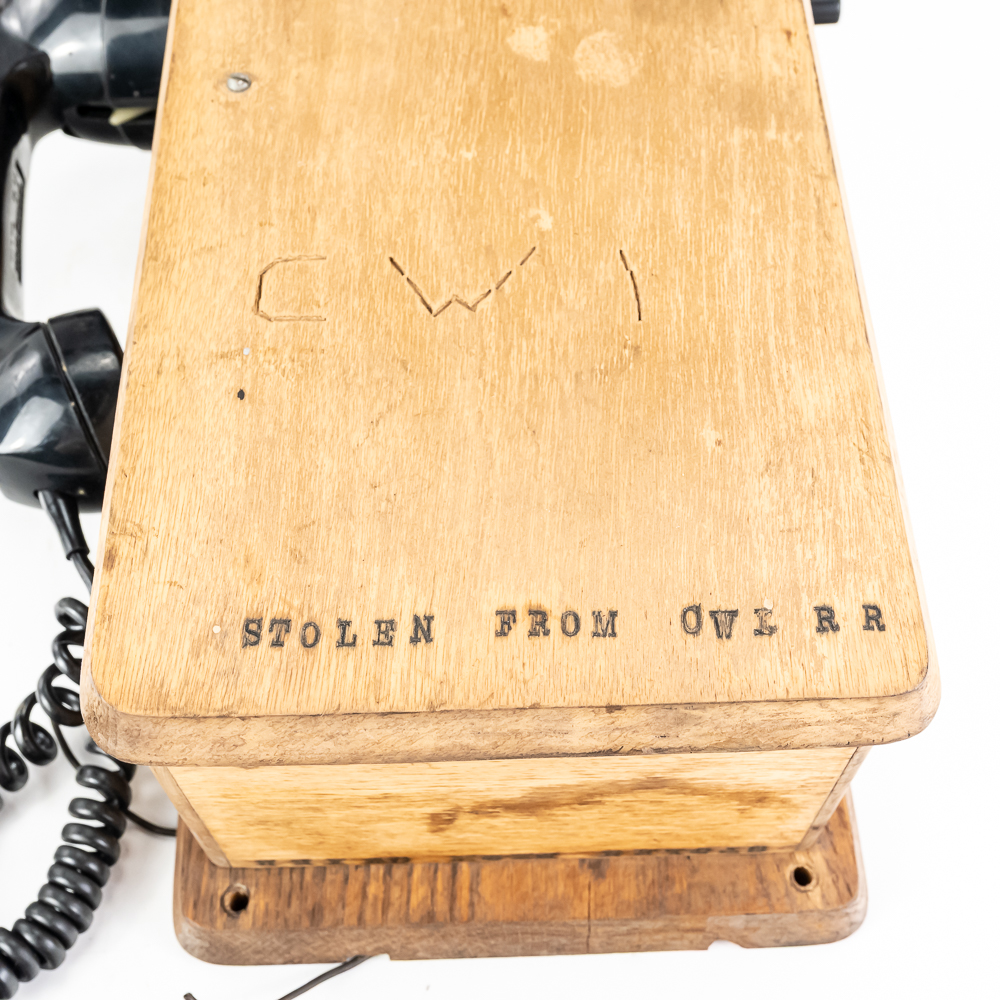 Vintage Railroad Wayside Magneto Telephone
