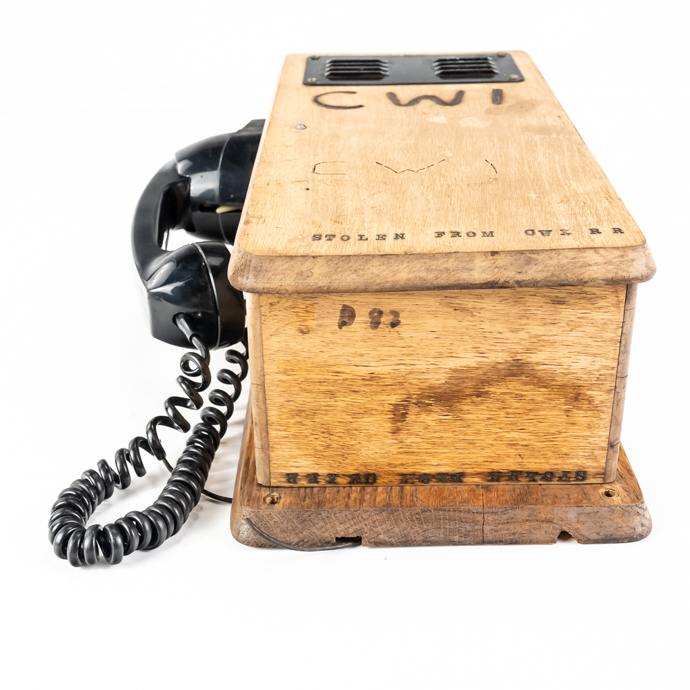 Vintage Railroad Wayside Magneto Telephone