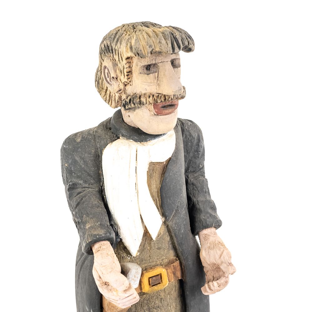 Hand-Carved Wooden Folk Art - Doc Holliday