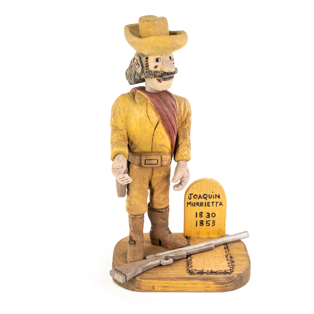 Hand-Carved Wooden Folk Art - Joaquin Murrieta