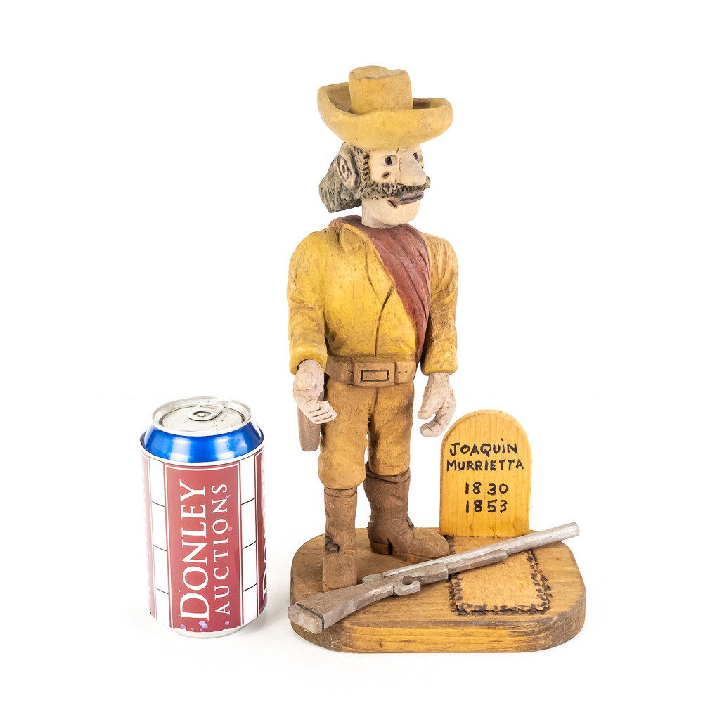 Hand-Carved Wooden Folk Art - Joaquin Murrieta