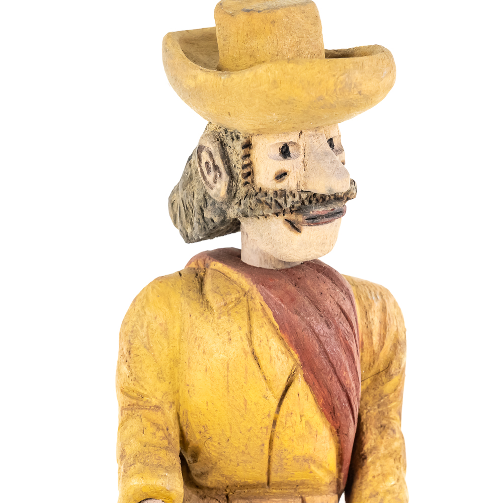 Hand-Carved Wooden Folk Art - Joaquin Murrieta