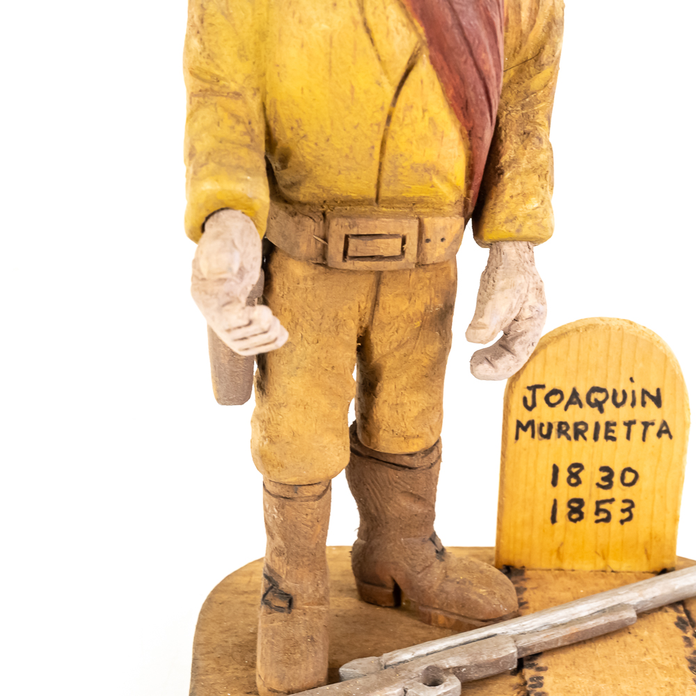 Hand-Carved Wooden Folk Art - Joaquin Murrieta