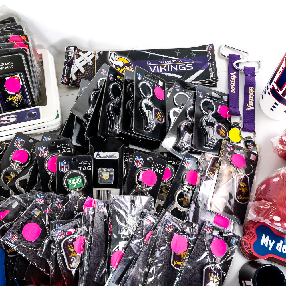 Collection of Assorted NFL NCAA Licensed Fan Gear+