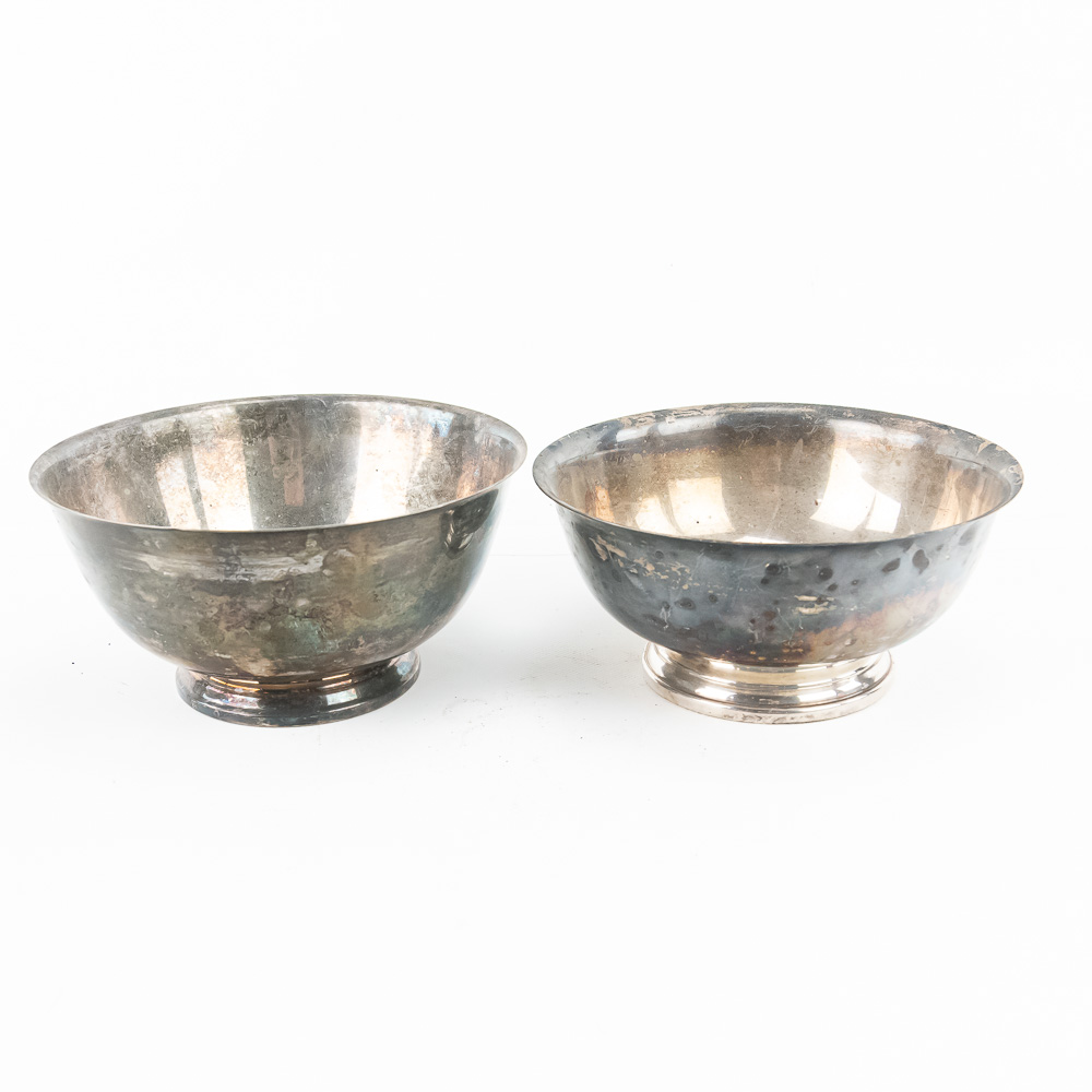 (10) Piece Silver Plate Holloware Collection