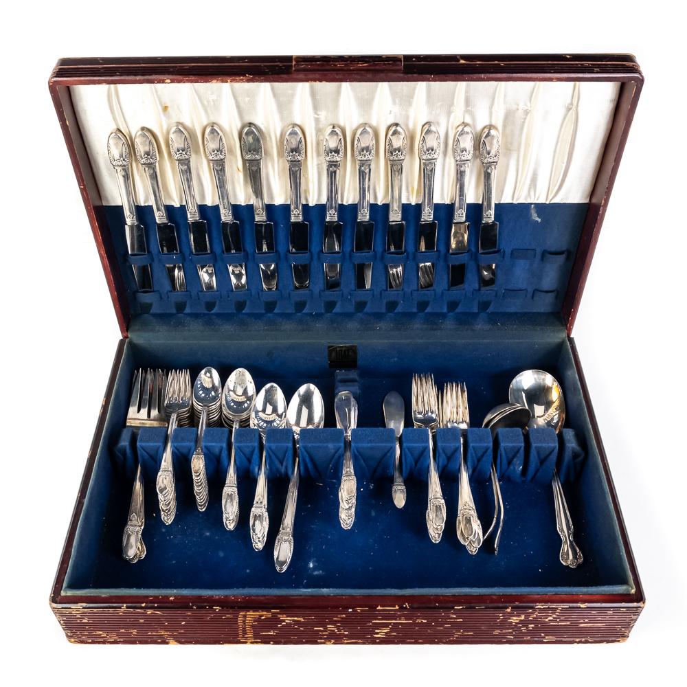 (2) Rogers & Bros Silver-Plated Flatware Sets
