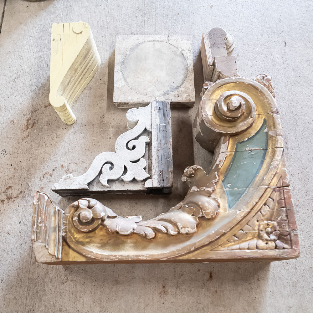 Carved Wooden Architectural Fragments
