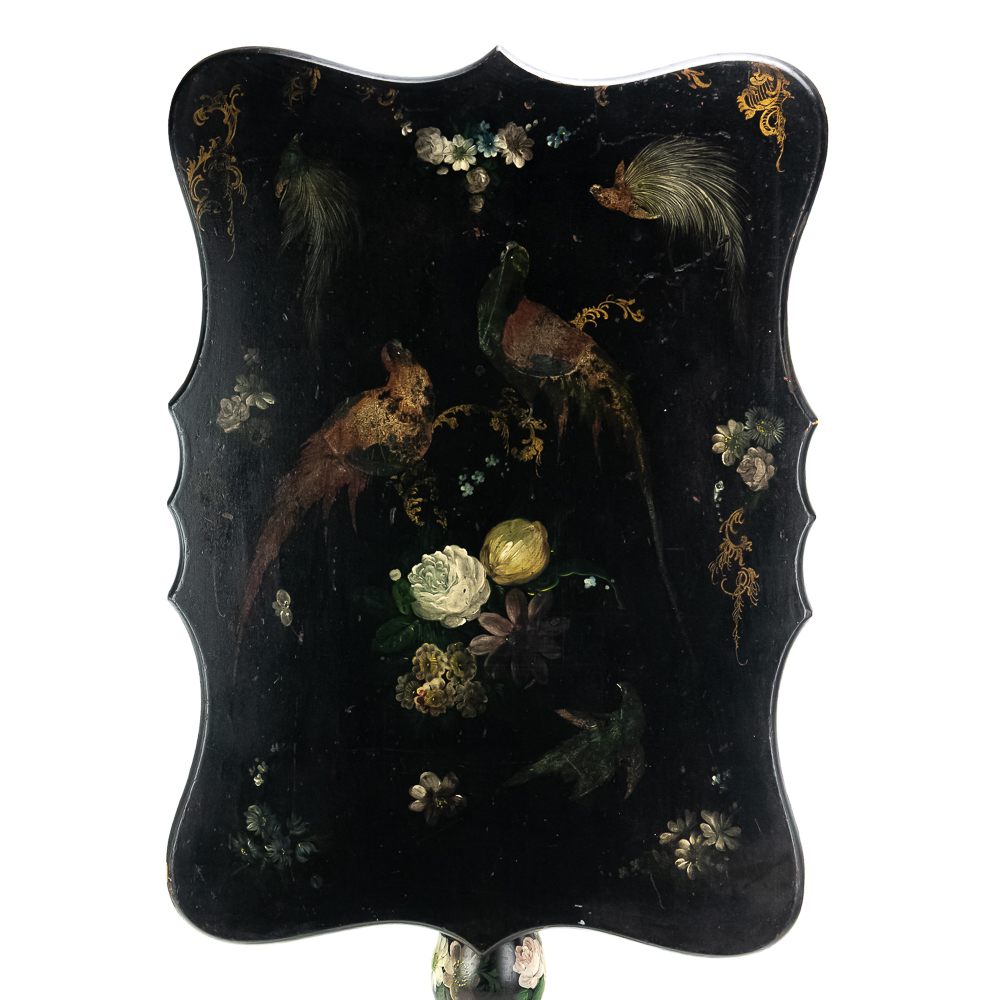 Victorian Chinoiserie Floral Tilt-Top Table