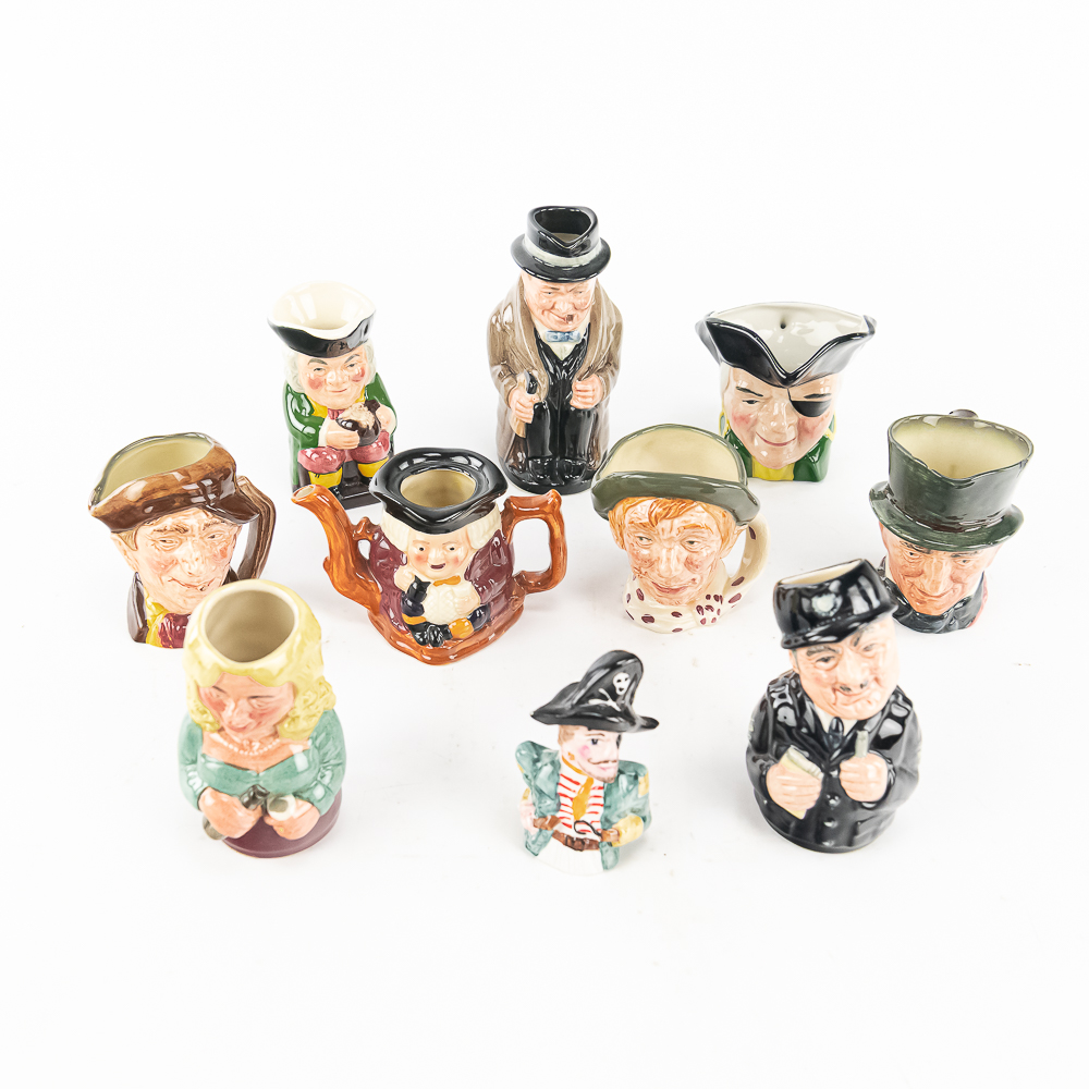 (10) Vintage Character Jugs Royal Doulton, Artone+