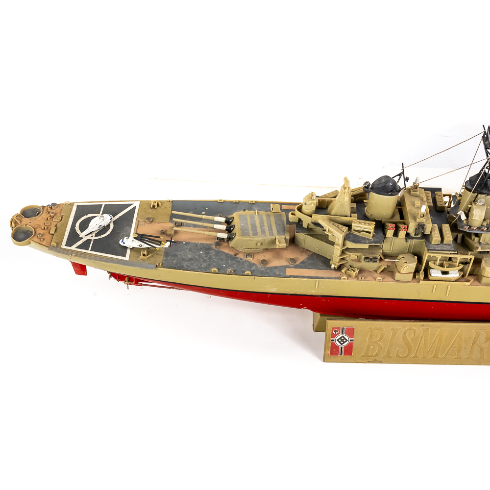 (4) Bismark Battleship Assembled Toy Models