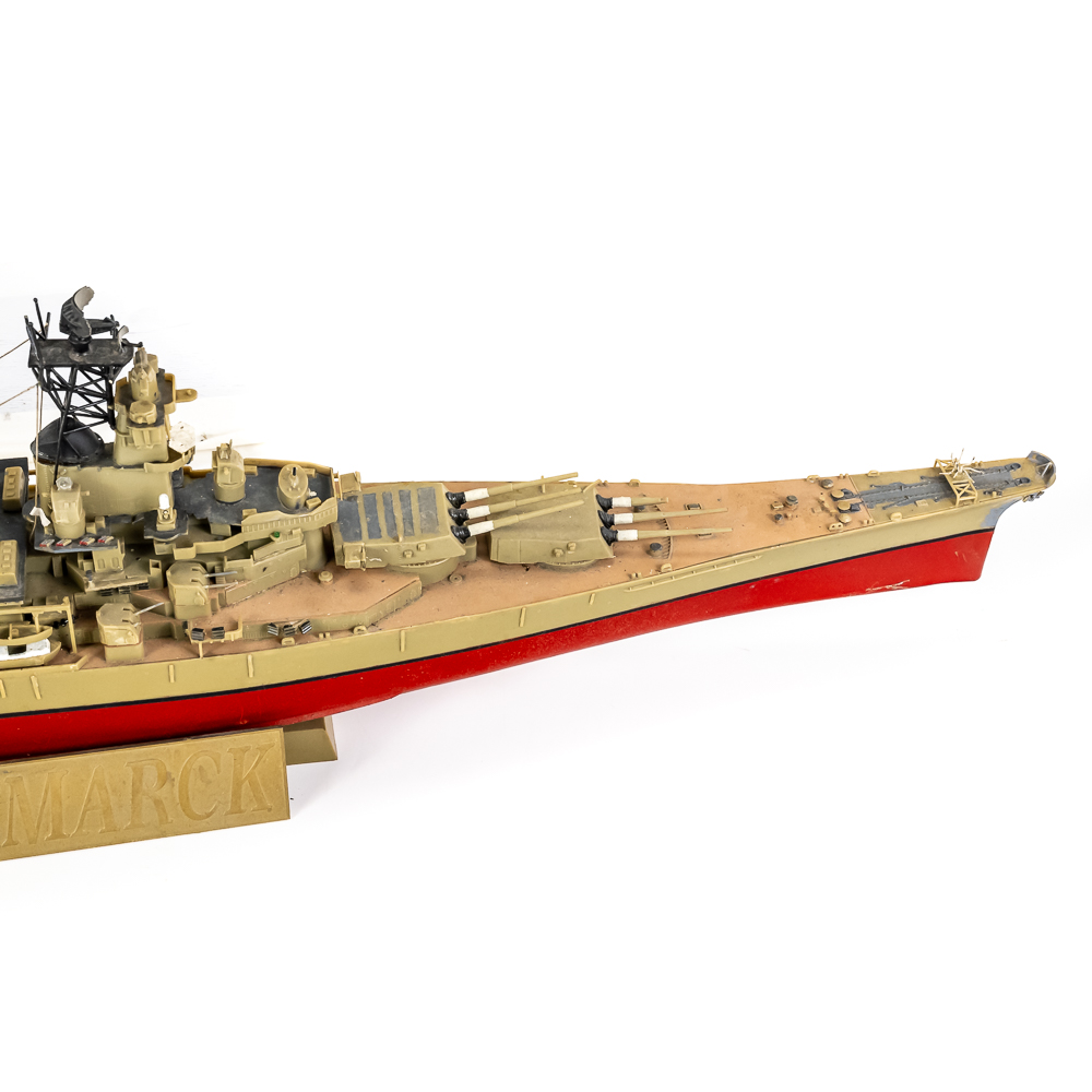 (4) Bismark Battleship Assembled Toy Models