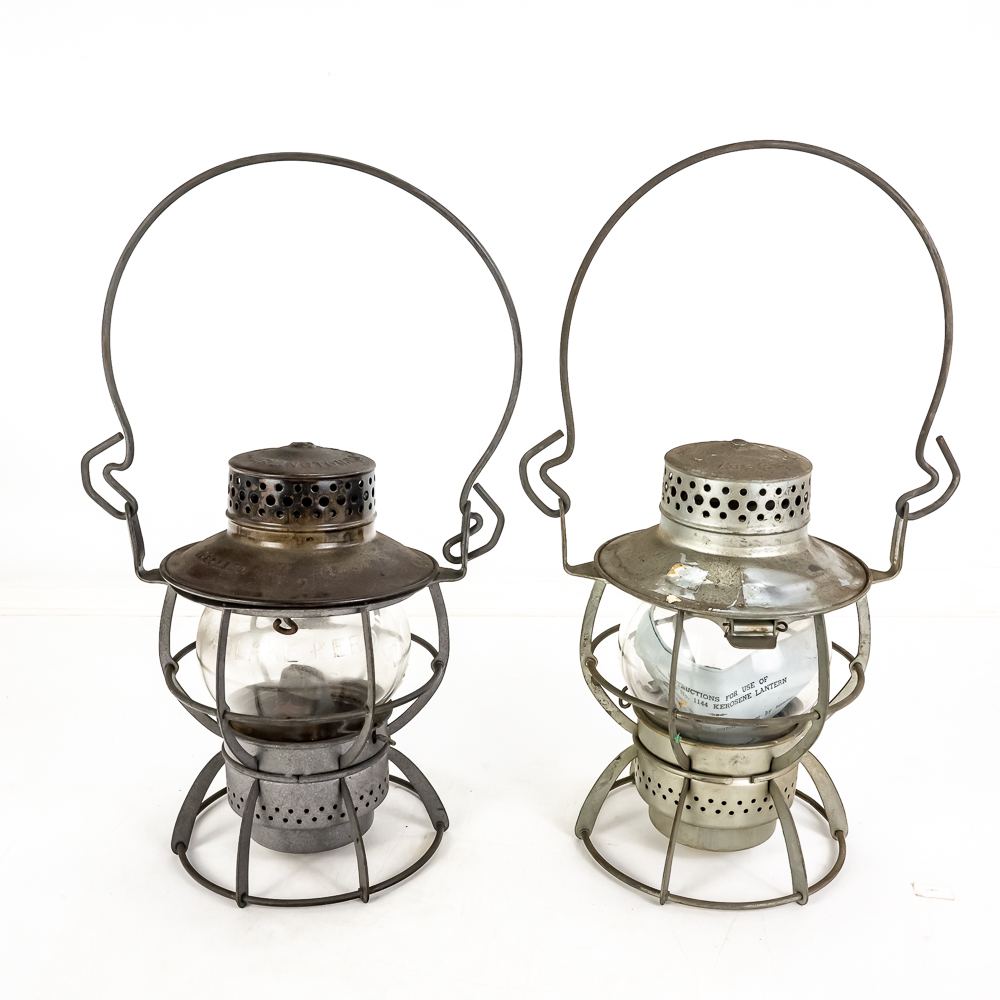 (2) Vintage Railroad Lanterns