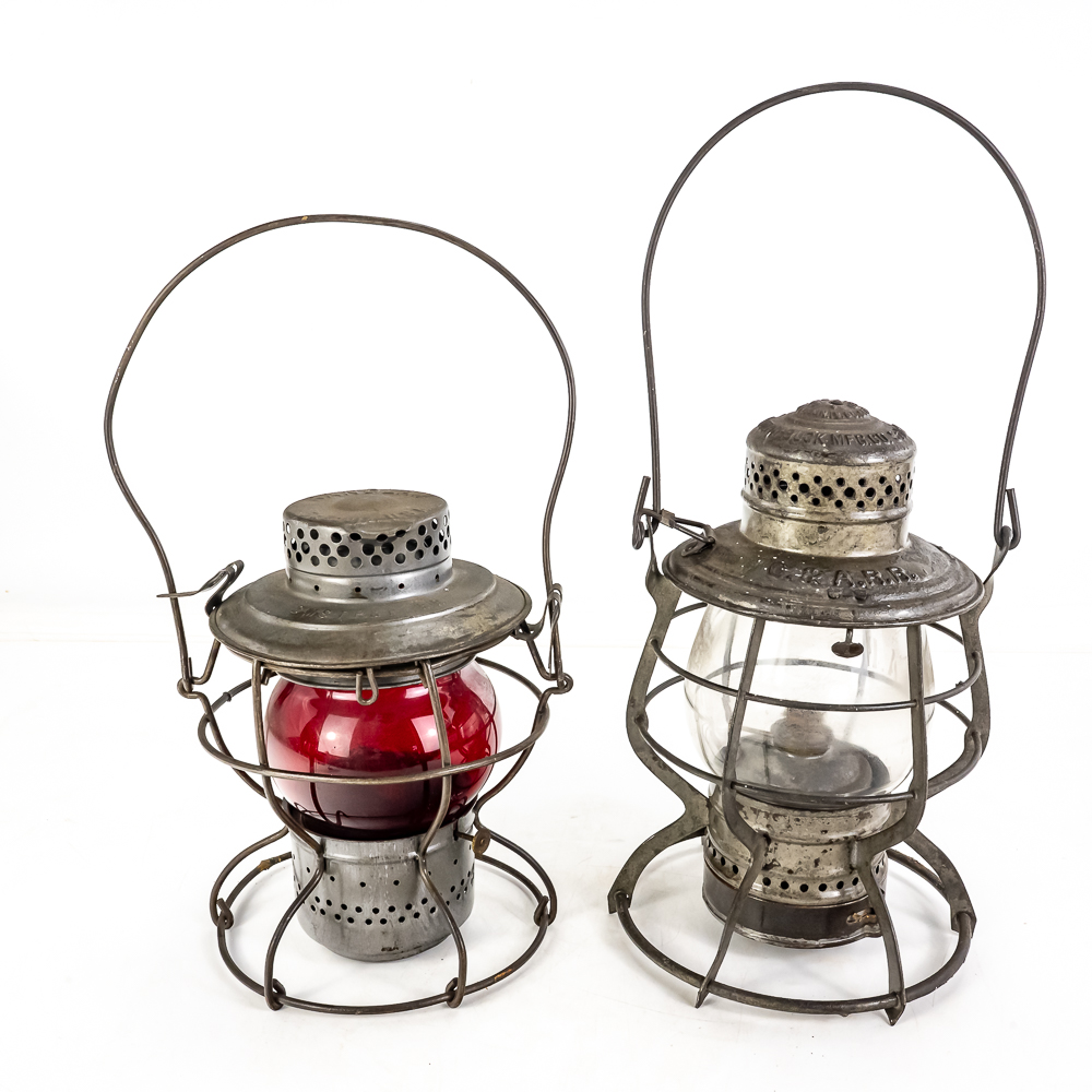 (2) Vintage Railroad Lanterns