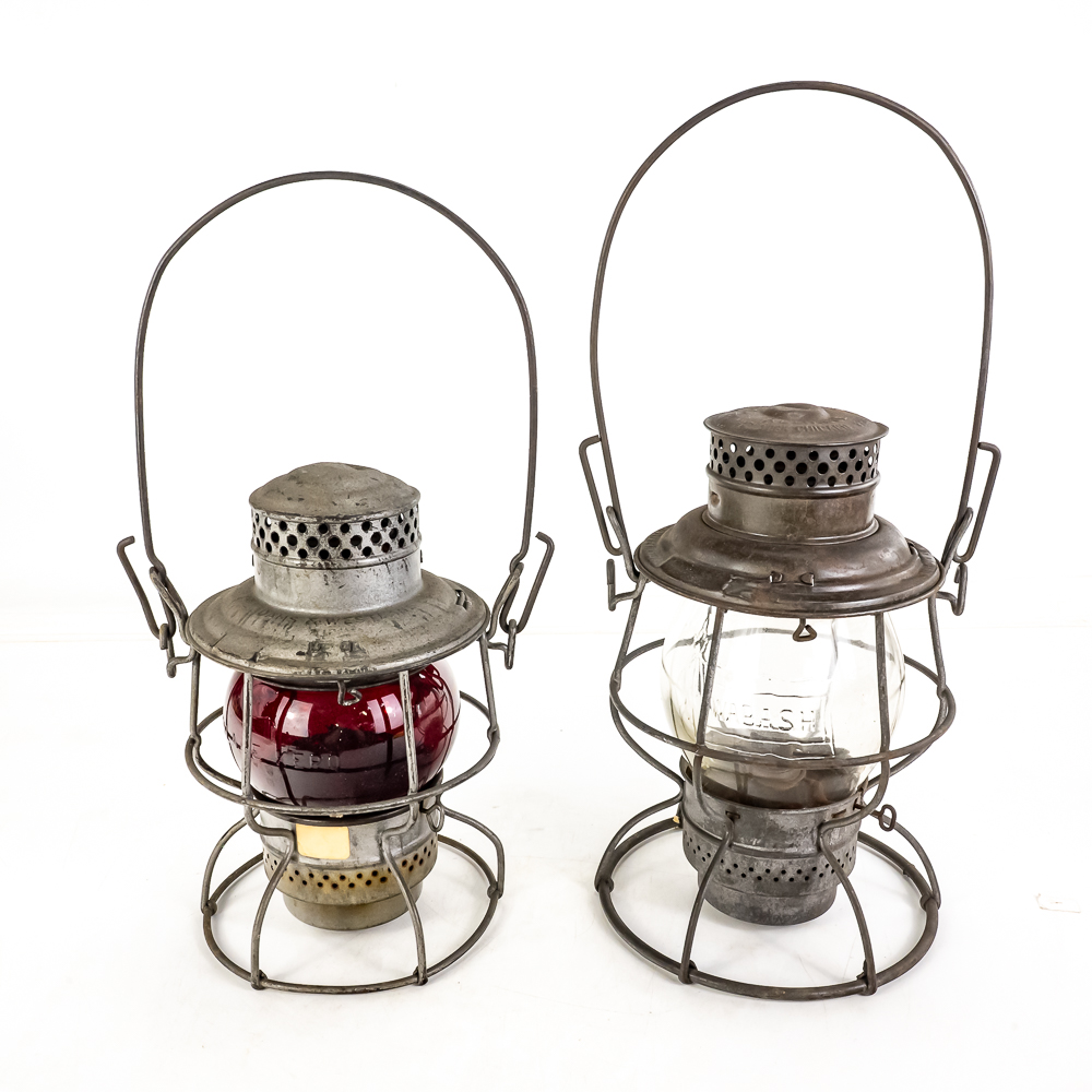 (2) Vintage Railroad Lanterns
