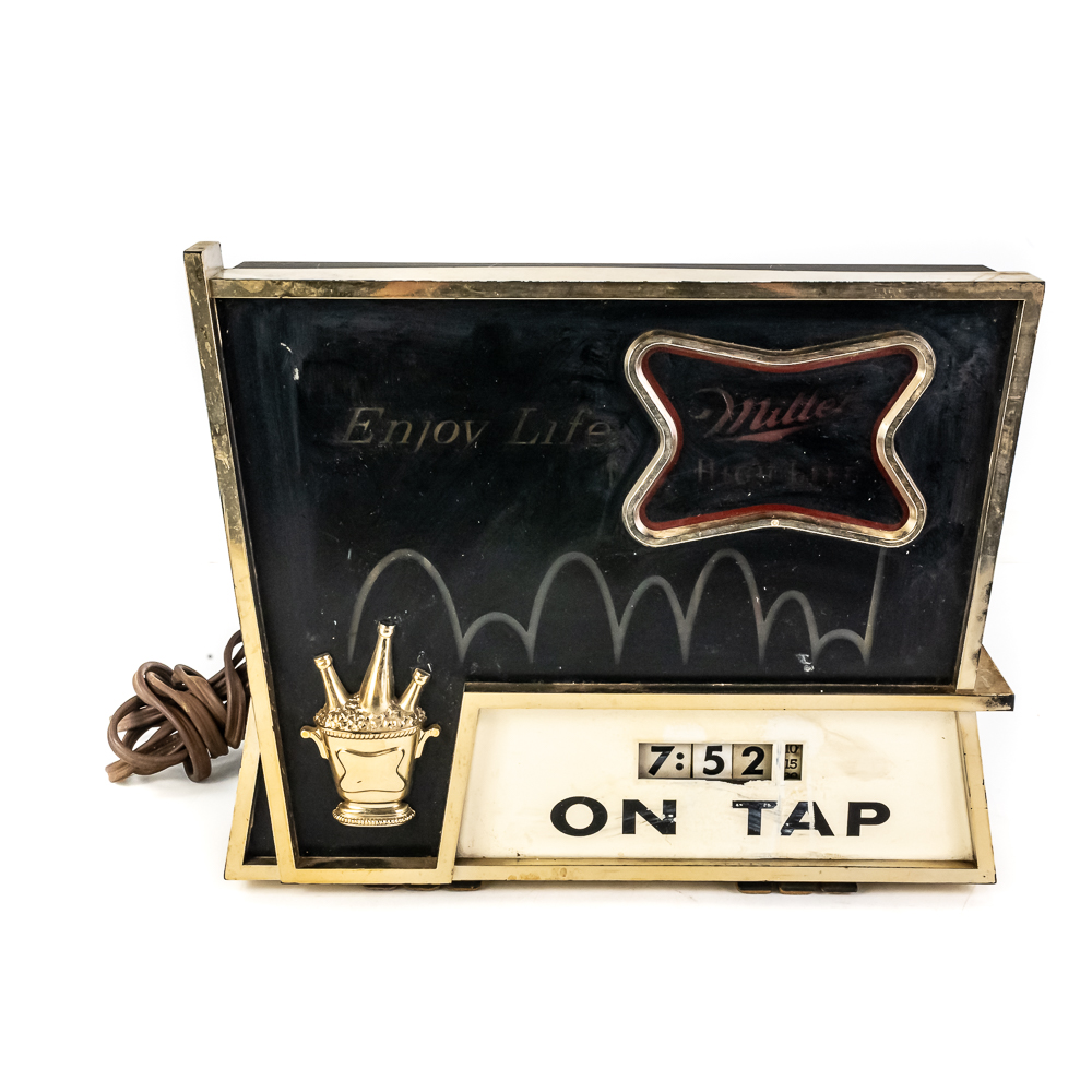 Vintage Miller High Life Bouncing Ball Motion Sign