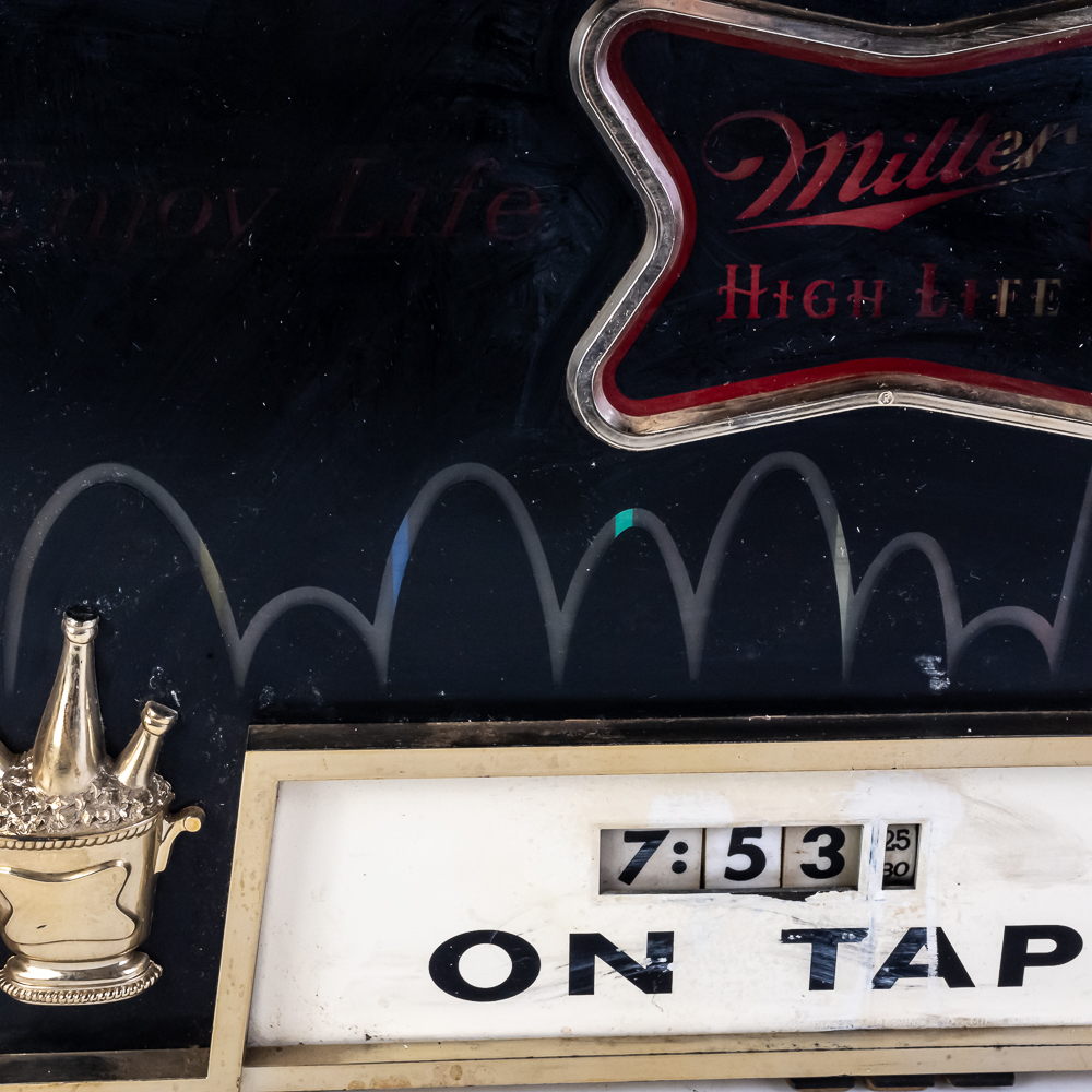 Vintage Miller High Life Bouncing Ball Motion Sign