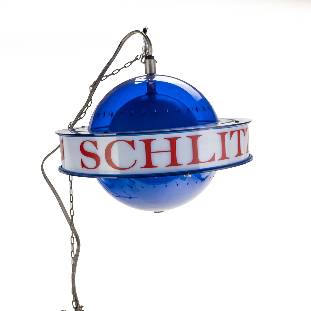Vintage Schlitz Beer "Saturn-Style" Rotating Light