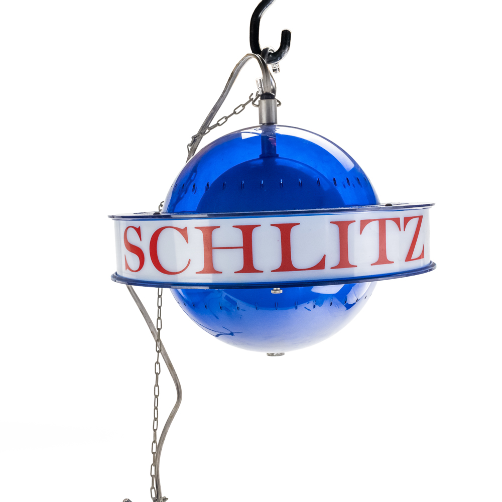 Vintage Schlitz Beer "Saturn-Style" Rotating Light