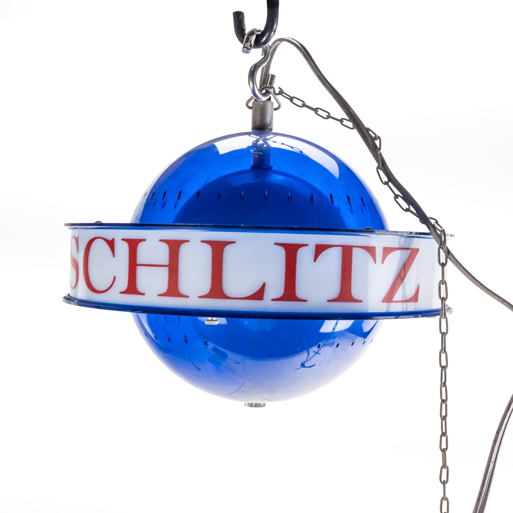 Vintage Schlitz Beer "Saturn-Style" Rotating Light
