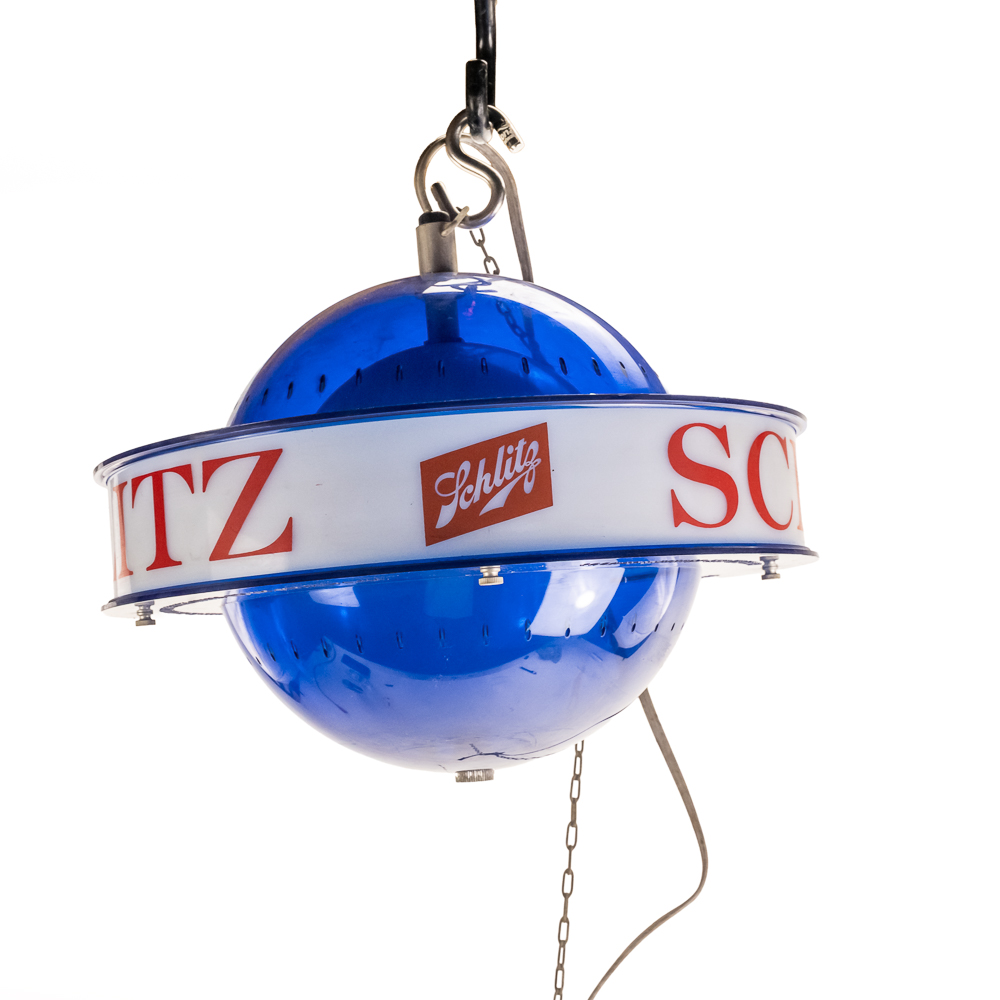 Vintage Schlitz Beer "Saturn-Style" Rotating Light
