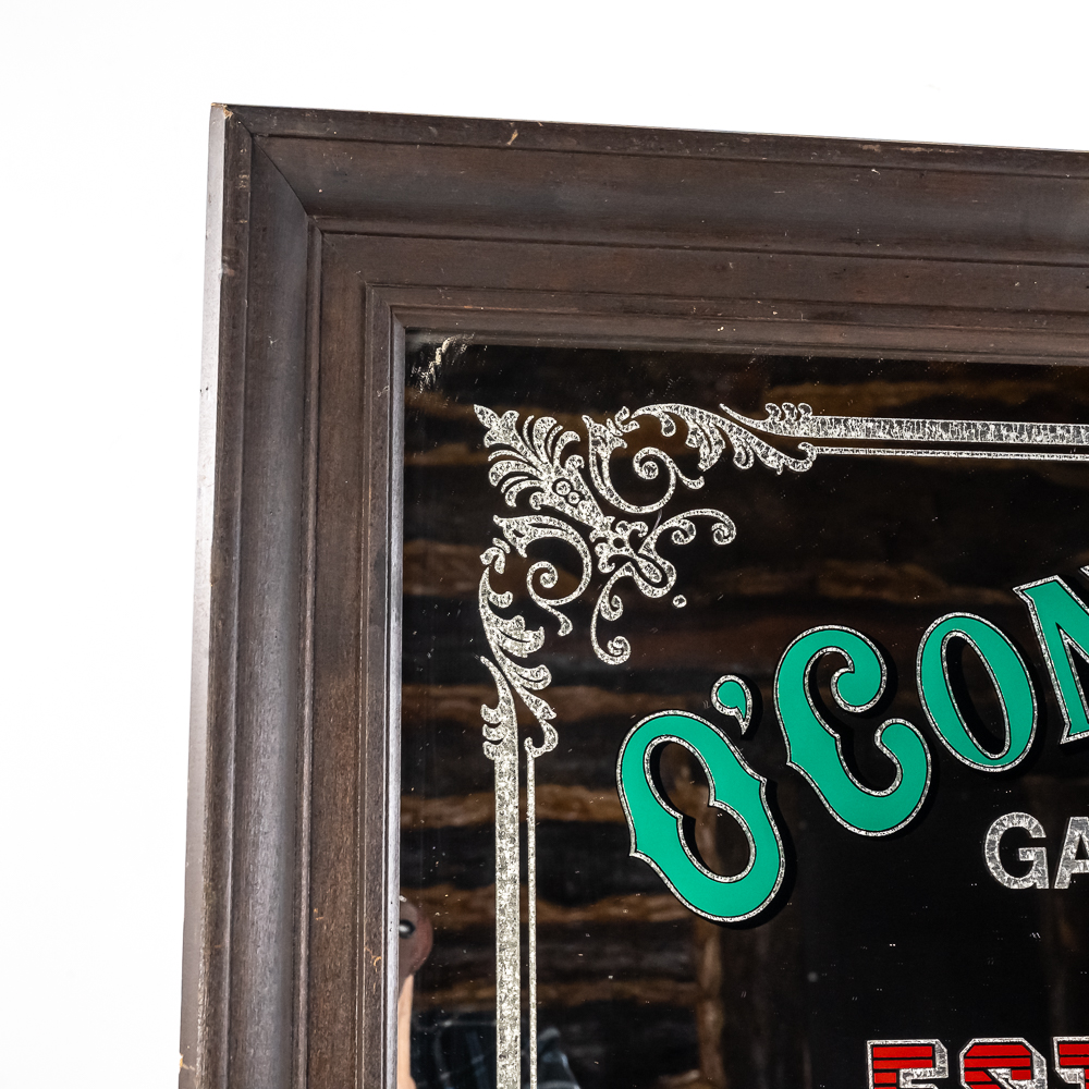 Vintage O'Connell & Flynn Old Irish Whiskey Mirror