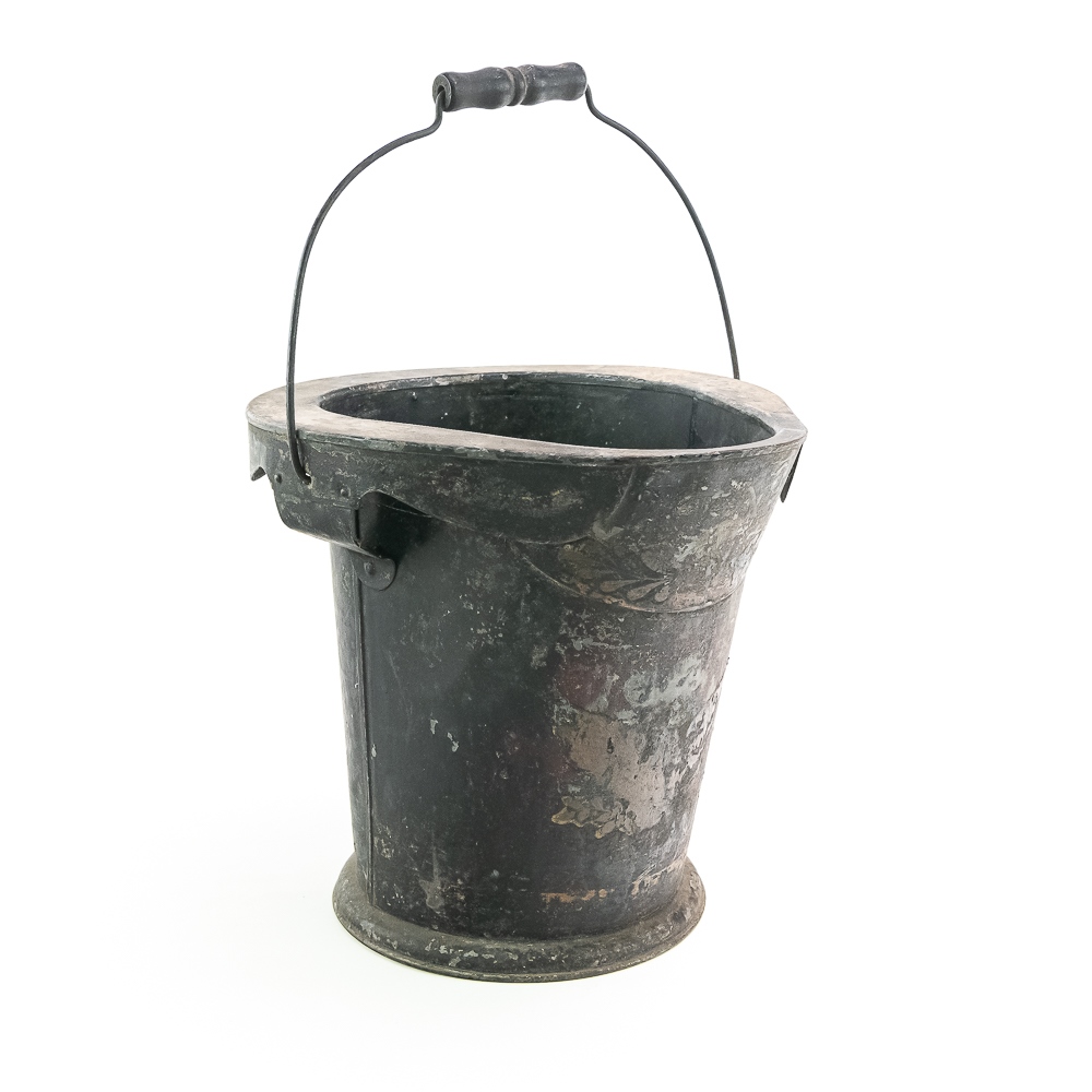 Antique American Toleware Commode Bucket/Slop Pail