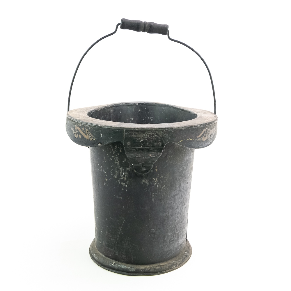 Antique American Toleware Commode Bucket/Slop Pail