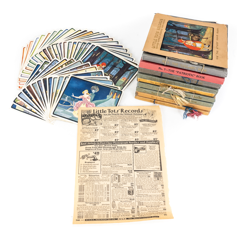 (11) Set of Little Tots' Record Books, Story Cards