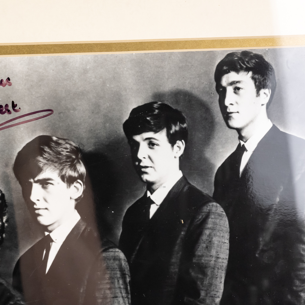 Pete Best Signed Beetles Framed & Matted Photo