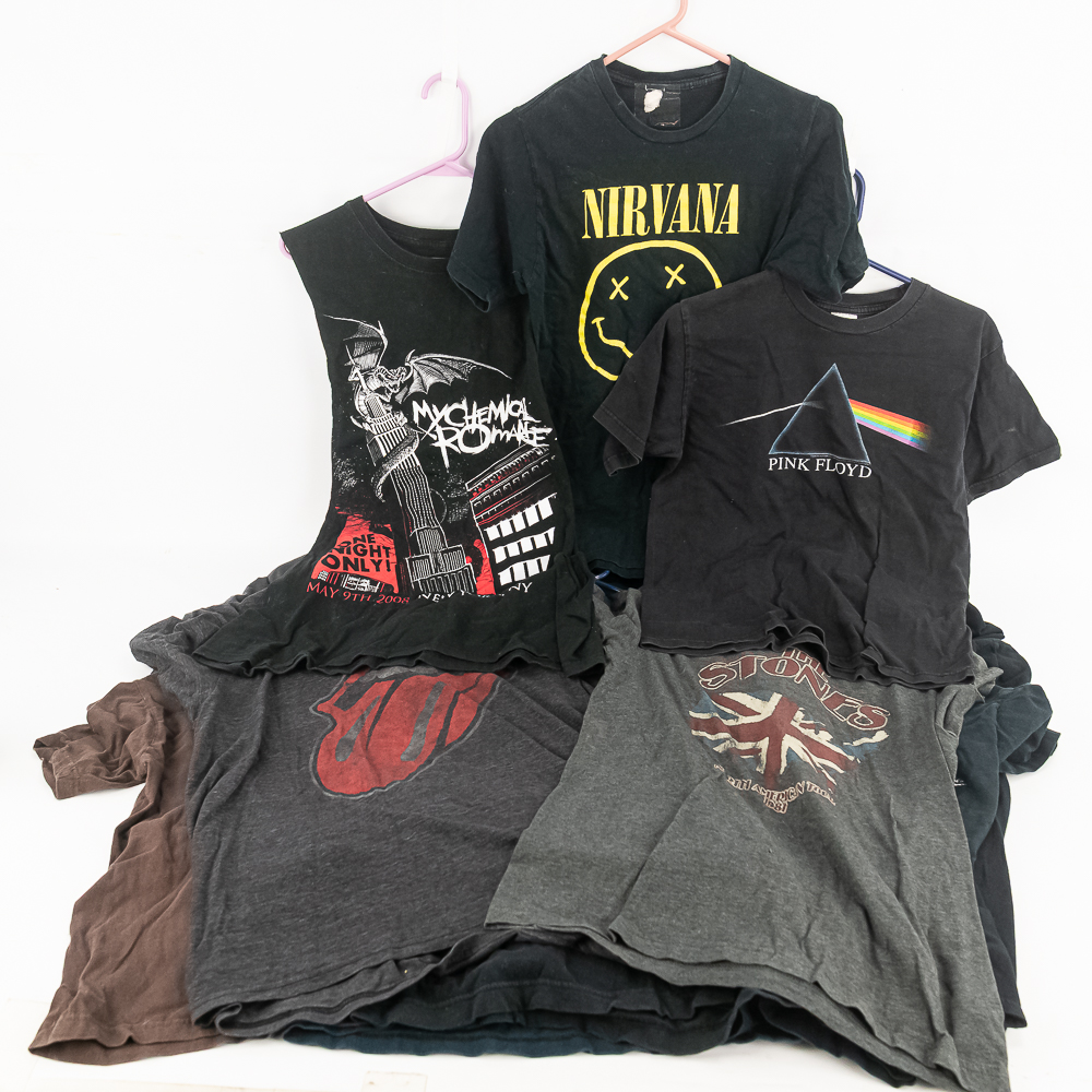 (11) Vintage Band Concert TShirt Collection