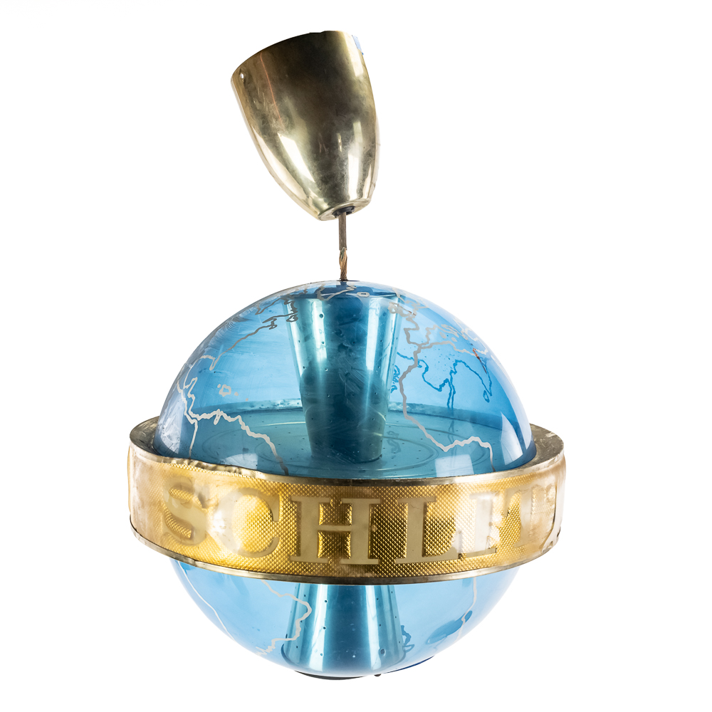Vintage Schlitz Beer Rotating Lighted Globe Sign